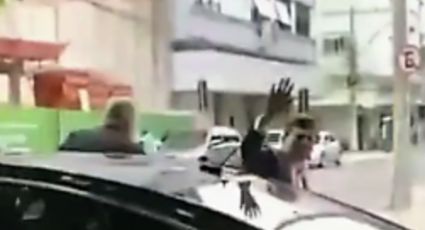 VÍDEO: Moro desce de carro para ouvir vaias e gritos de "Lula presidente"