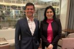 Com risco de ter filiação impugnada no União Brasil, Moro posta foto com Simone Tebet