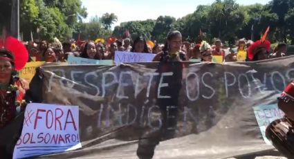 VÍDEO: Pataxós protestam contra a visita de Jair Bolsonaro em Porto Seguro