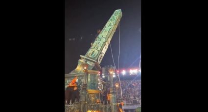 VÍDEO: Salgueiro derruba obelisco com a palavra racismo e emociona Sapucaí