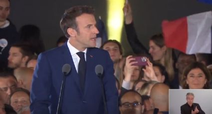 VÍDEO: Macron diz que França escolheu "projeto humanista" e comemora com La Marsellaise