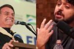 Monark anuncia voto em Bolsonaro, que responde: “Kkkkkkkk”