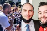 “Não tem que respeitar a esquerda”, diz Eduardo Bolsonaro, que tem foto com assassino