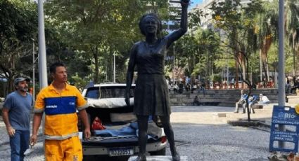 VÍDEO: Marielle Franco é eternizada em estátua no Centro do Rio de Janeiro