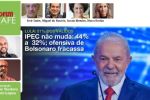 IPEC não muda: 44% a 32%; ofensiva de Bolsonaro fracassa | LULA: 51% DOS VÁLIDOS