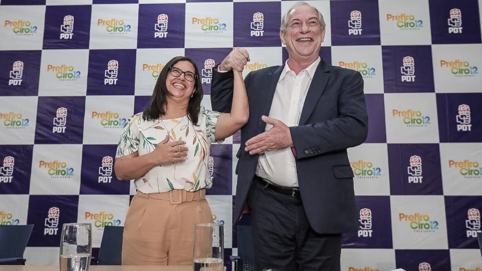 Ana Paula Matos e Ciro Gomes.