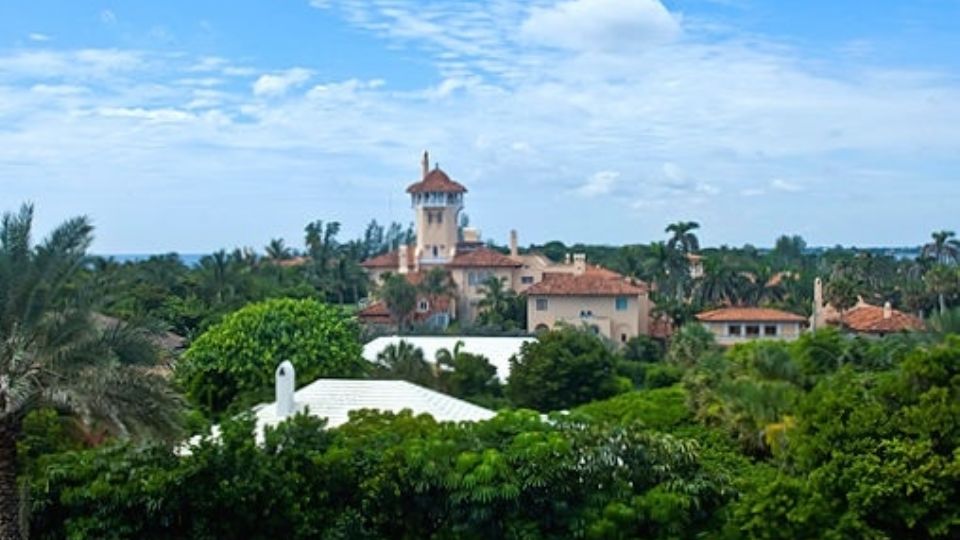 Mansão Mar-A-Lago, de Donald Trump, em Palm Beach, Florida.