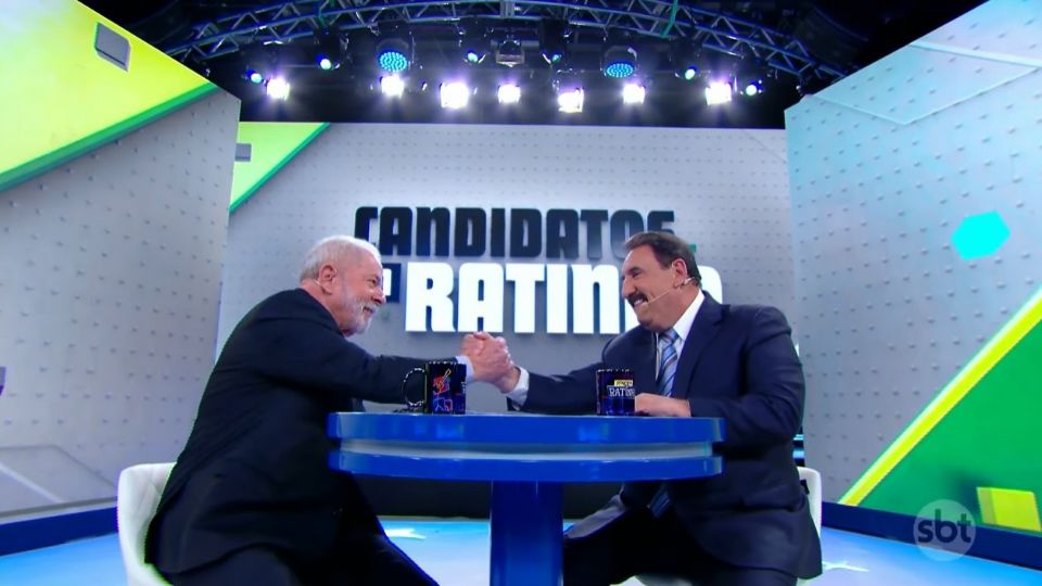 Lula em entrevista ao apresentador Ratinho, do SBT, em 22 de setembro de 2022.