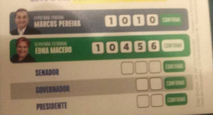 Irmã de Edir Macedo e candidatos da Universal escondem Bolsonaro de seus "santinhos"