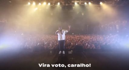 VÍDEO: Baco Exu do Blues pede "vira voto" e puxa coro em apoio a Lula