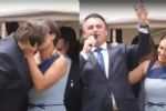 Misoginia: Bolsonaro beija Michelle e puxa coro "imbrochável, imbrochável" em ato no 7 de Setembro
