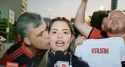 Homem é detido após passar a mão e beijar repórter que estava ao vivo no Maracanã