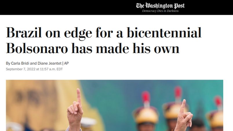 Print do Washington Post de 7 de Setembro de 2022.