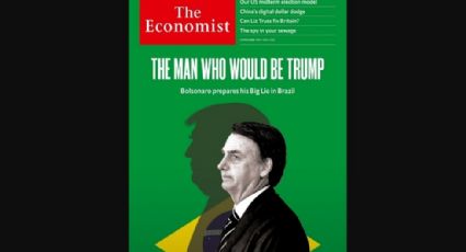 Bolsonaro na capa da The Economist: quer ser Trump e prepara a grande mentira