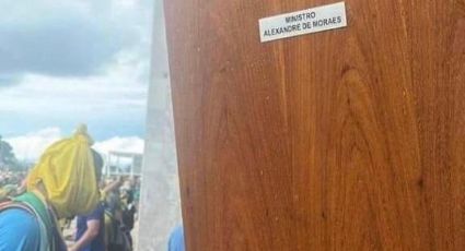 Golpista, ex-galã da Globo publica foto da porta arrancada da sala de Alexandre de Moraes