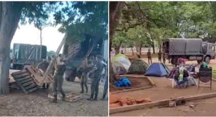 VÍDEOS: Exército "ajuda" golpistas em acampamento do QG de Brasília; entenda a situação