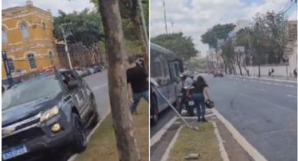 VÍDEOS - IMAGENS FORTES: Policial da Rota atropela casal e quase causa tragédia em manobra de exibição