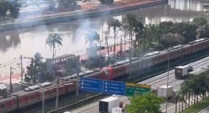 Em dia de greve contra a privatização, linha privatizada sofre pane elétrico e é paralisada