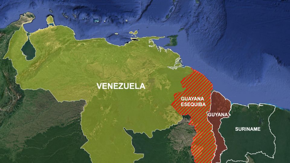 Região clamada pela Venezuela equivale a 70% do território da atual Guiana