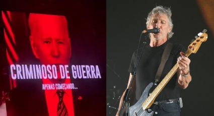 Roger Waters protesta em show e denuncia Biden em telão: “Criminoso de guerra”