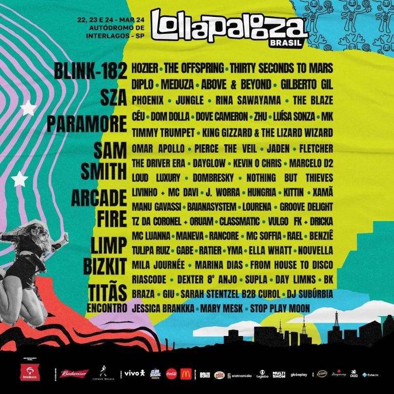 Lineup Lollapalooza Brasil 2024