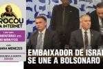 Em afronta ao governo Lula, embaixador de Israel encontra Bolsonaro na Câmara