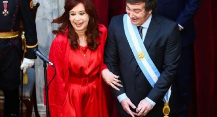 Cristina Kirchner: afrontosa e de vermelho