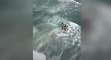 VÍDEO: quatro turistas de uma mesma família são arrastados pela correnteza em Ubatuba