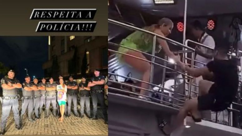 VÍDEO: Claudia Leitte é agarrada por fã que escalou trio elétrico em Guarulhos