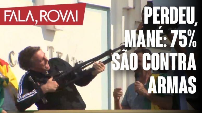 Pesquisa Quaest revela que povo brasileiro é contra armas; hora de Lula ir pra cima dos CACs