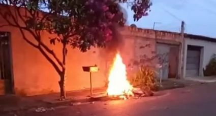 IMAGENS FORTES: Em assassinato brutal, marido mata esposa e queima o corpo na calçada vizinha