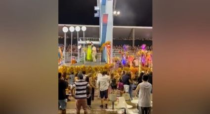 VÍDEO: Destaque cai de carro alegórico no desfile de São Paulo