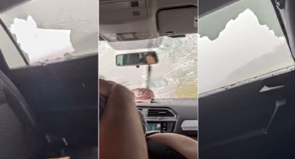 VÍDEO: Passageiro registra destruição de carro por chuva de granizo brutal