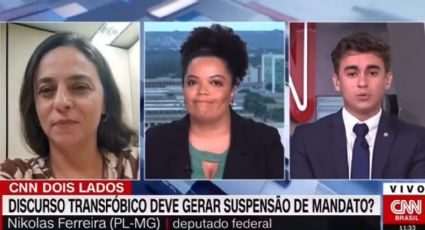 VÍDEO: Nikolas Ferreira tenta fazer graça e leva cala-boca de apresentadora da CNN Brasil