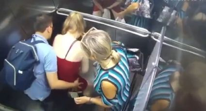 VÍDEO – Mulher entra em trabalho de parto e dá a luz em elevador