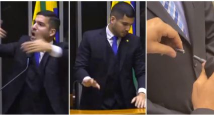 VÍDEO: Descontrolado, deputado bolsonarista quebra microfone da Câmara