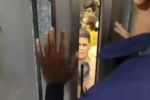 VÍDEO – Receba! O desespero de Luva de Pedreiro preso num elevador
