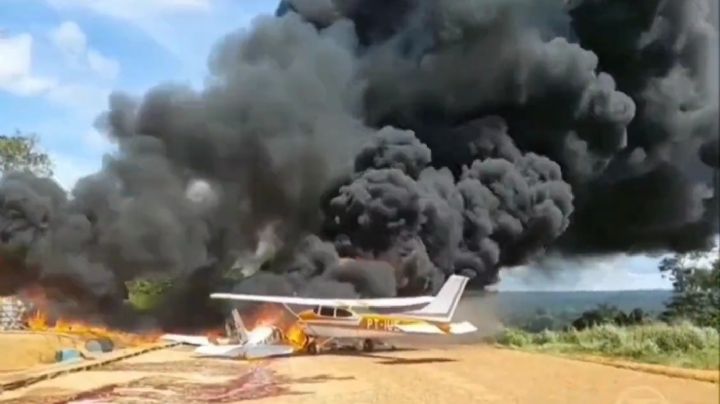 VÍDEO: Mega fogueira do Ibama destrói equipamento de garimpo ilegal em terra indígena; veja