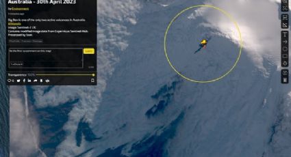 Satélites da ESA capturam imagem incrível de erupção vulcânica na Antártica