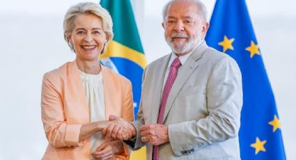 Lula recebe Ursula, que o agradece por 'trazer Brasil de volta'