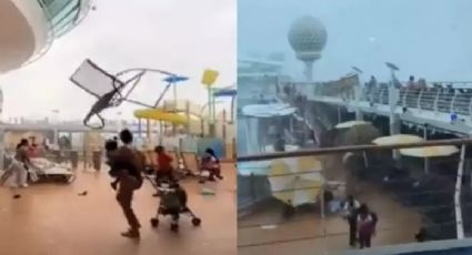 VÍDEO: Tempestade em cruzeiro deixa passageiros em pânico