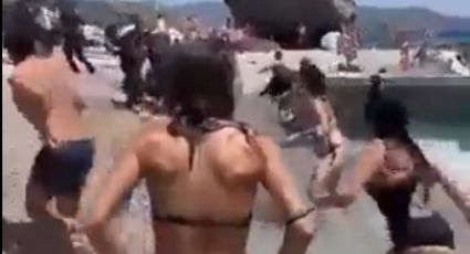 VÍDEO: Banhistas "fogem" de imigrantes ilegais que desembarcaram em praia de nudismo na Espanha