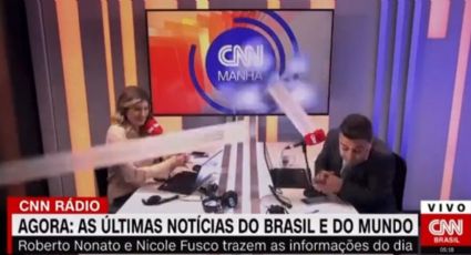 VÍDEO: pedaços do estúdio da CNN desabam sobre âncoras