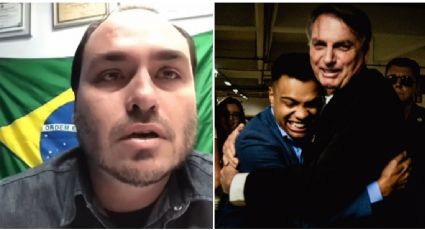 A reação de Carlos Bolsonaro ao "abraço hétero" entre seu pai e Fernando Holiday