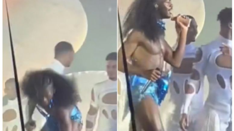 VÍDEO: Lil Nas X é atingido por brinquedo sexual em show na Suécia