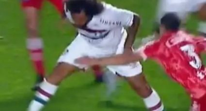 VÍDEO - IMAGENS FORTES: Marcelo, do Fluminense, quebra sem querer a perna de jogador do Argentinos Juniors