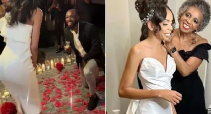 Ele pediu a mão dela e no mesmo dia a surpreendeu com a festa de casamento