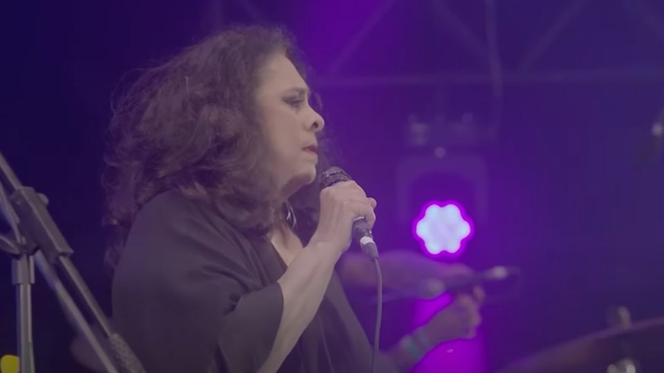 Momento do último show de Gal Costa