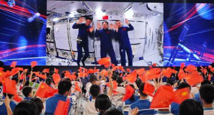 Estação Espacial Chinesa realiza primeira aula de ciências ao vivo do módulo de laboratório Mengtian