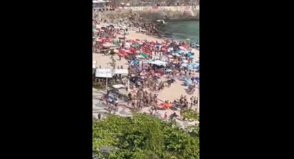 VÍDEO: deu praia no Rio de Janeiro com arrastão, PMs agredidos, roubos e dois presos